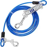 SUPVOX Outdoor Hiking Dog Lead Rack Shock Absorbing Camping Leash Metal Swivel Snap Hooks Tangle Movement for Pet Accessories