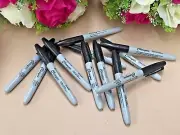 12 x Black Permanent Marker Pen Set Fine Point Craft Office Fast Dying Texta