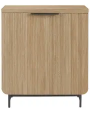 Walker Edison Modern Scandi Fluted-Door Storage Console