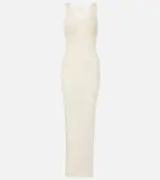 [Magda Butrym] Magda Butrym Crochet linen and cotton maxi dress AU 14 neutrals