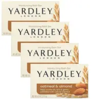 Yardley London Soap Bath Bar Oatmeal & Almond 4 Oz 120 G Pack Of 4
