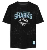 Cronulla Sharks NRL COTTON-ON Adults Washed T-Shirt by Sporting House