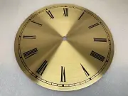 Clock Dial Roman Numerals Round Gold Finish Metal 7 3/4" Time Ring 7"