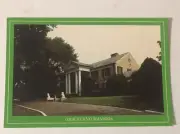 Elvis Presley Postcard Graceland With Green Border Memphis Tennessee