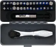 Wiha 76889 32 Piece GoBox TerminatorBlue Impact Bit Set with Mini Ratchet