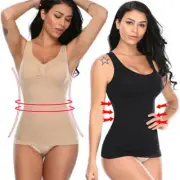 Women Seamless Tummy Control Body Shaper Cami Tank Top Compression Vest Camisole