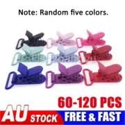 Up to 120X Baby Plastic Pacifier Clip Holder Soother Mam Infant Dummy Clips AU