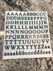 Creative Memories Evergreen Classy ABC/123 Stickers. 1 Set. 3rd. New!