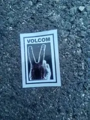 VOLCOM VINTAGE Skateboard Sticker.