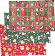 TOVINANNA 3 Rolls Christmas Wrapping Paper Wrapping Paper for Birthday Wrapping Paper Holiday Tissue Paper Xmas Wrapping Paper Christmas Papers Xmas Tissue Paper Packing Paper