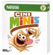NESTLE CINI MINIS Breakfast Cereals Super Crunchy Cinnamon Flavor Snacks 250g