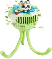 Stroller Fan - Baby Stroller Clip Fan | Fan With 3 Speed Settings | Swimming Ring Doll Baby Stroller Octopus Blower | Quiet Travel Gear For Outdoor Camping Bedroom Sleeping Crib Car Seat