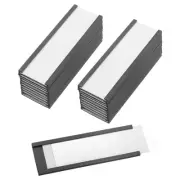 25 Pcs Magnetic Label Holder 3" x 1" with Paper Inserts C Channel