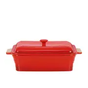Chasseur La Cuisson Rectangular Dish with Lid 40x23cm Inferno Red