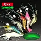 7x Soft Plastic Fishing Lures Tackle Prawn Shrimp Flathead Bream Cod Bass Glow