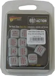 Bolt Action Orders Dice Grey/Red (12)