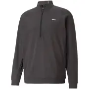 Men's PUMA CLOUDSPUN Moving Day 1/4 Zip Pullover - Black SM