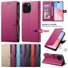 For iPhone 16 16e 15 14 Plus 13 12 11 Pro Max XR Flip Wallet Case Leather Cover