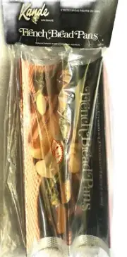 French Bread Pans Set Of 2 Kandy Bakeware 15" Double Loaf Tube Twin
