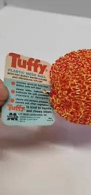 rare sos tuffy dish washing pad pre 1973 Two pads one with paper tag