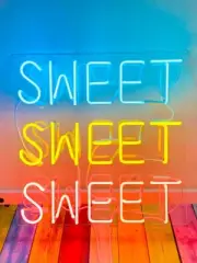 20"x14" Sweet Sweet Sweet Acrylic Neon Sign Light Lamp Real Glass With Dimmer