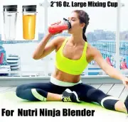 16 Oz. Large Mixing Cup Premium Replacement Part for Nutri Ninja Blender