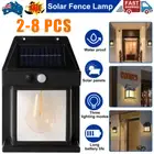 8 PCS Solar Motion Sensor Light Solar Wall Light with 3 Lighting Mode Waterproof
