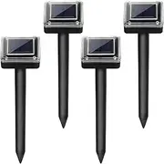 Solar Mole Repellent Sonic Deterrent Repeller Snake Rodent Gopher Chaser Pest Control for Lawn Garden Yard Home (4)