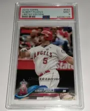 2018 Topps Limited Edition #582 Albert Pujols PSA 9 Online Exclusive Pop 1