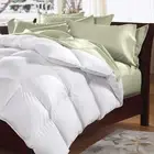 Royal Comfort Goose Feather & Down Cotton Quilt Duvet Bed Cover 500GSM White