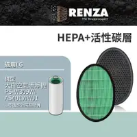 在飛比找PChome24h購物優惠-RENZA濾網 適用LG樂金PS-W309WI AS401W