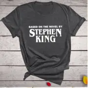 Stephen King - Women Short Sleeved Graphic T Shirt - Horror