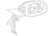 Genuine Jaguar 2019-2023 I-Pace Left Mirror Assembly Pwr/Htd/Mem Part# T4K4187