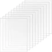 SHINEOFI 10 Pack of Painting Boards Plastic Sheets for Craft Projects Clear Plastic Sheets for Decorations Durable Easy to Clean