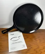 NuWave Model 31113 Induction Cookware Black Cast Iron Griddle New