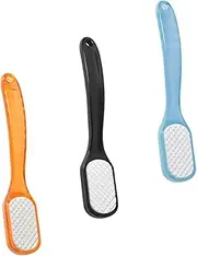 3Pcs Double Sided Foot Care Tools Handheld Exfoliating Rasp for Callus Removal Ergonomic Pedicure Files for Hard Skin for Men Women Seniors