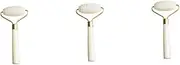 BESTYASH 1Pc Natural Jade Roller Massager for Face Care Single Head with Handle Compact and Portable Facial Slimming Tool for Relaxation and Skin Health