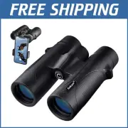 Lightweight 12x Binoculars with Phone Adapter - Perfect for Hunting & Stargazing