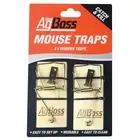AgBoss 2-Pack Wooden Mouse Mice Rat Trap Reusable Rodent Spring Traps