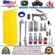 Hot Air Compressor Accessory Kit 1/4" NPT Air Tool Kit 25Ft Coil Hose Universal
