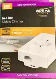 ProLink Add-On In-Line Sliding Dimmer Switch Linkable- 120VAC-60Hz-100W