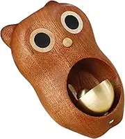 Door Open Chime | Wooden Door Sensor Chime - Home Decorative Bell Owl Doorbell Ornament for Shop Apartment Classroom Mailbox Bedroom Garage Outdoor