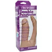 Doc Johnson Vac-U-Lock Attachment - Natural Double Penetrator Dildo