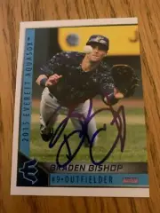Braden Bishop 2015 Signed Everett Aquasox Team Card
