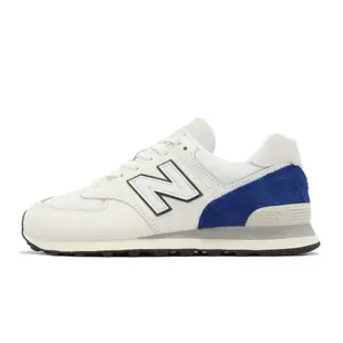 New Balance 休閒鞋 574 男鞋 女鞋 白 藍 麂皮 復古 經典 NB 紐巴倫 U574UI2-D