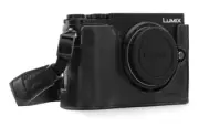 MegaGear MG1443 Panasonic for Lumix DC-G Leather Camera Half Case and Strap