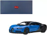 2019 Bugatti Chiron Sport 1/18 Model Car - French Racing Blue & Carbon by Aut...