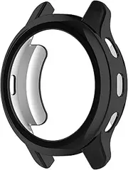 Chofit Cases intended for Garmin Venu 2 Plus Case, TPU Plated Protector Protective Case Cover Accessories intended for Venu 2 Plus 43mm (Not intended for Venu 2/Venu 2S/Venu Sq) (Black)