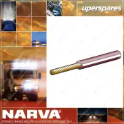 Narva 15A 4mm Brown Colour Single Core Cable With White Tracer 30M