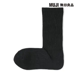 【MUJI 無印良品】女足口柔軟舒適粗織直角襪(共6色)